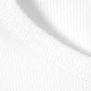 Slim Fit Ribbed Cotton T-Shirt – White Slim Fit Ribbed Cotton T-Shirt – White