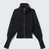 Slim Fit Ribbed Zip Cardigan – Dark Blue Slim Fit Ribbed Zip Cardigan – Dark Blue