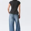 Slim Fit Short-Sleeved Crepe Shirt – Dark Grey – Pinstriped Slim Fit Short-Sleeved Crepe Shirt – Dark Grey – Pinstriped