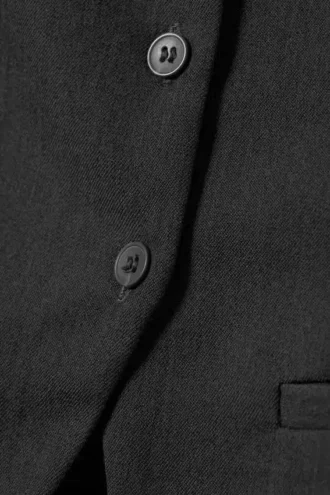 Slim Fit Suiting Waistcoat – Dark Grey Melange