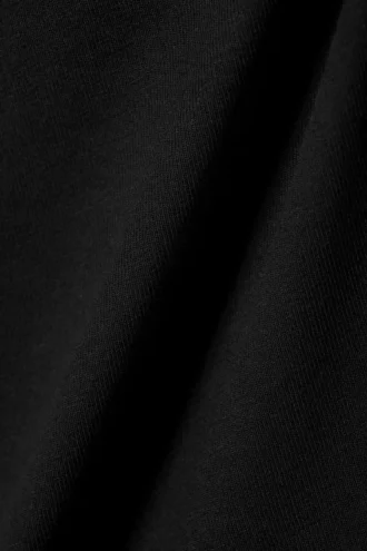 Slim Fitted Cotton Singlet – Black