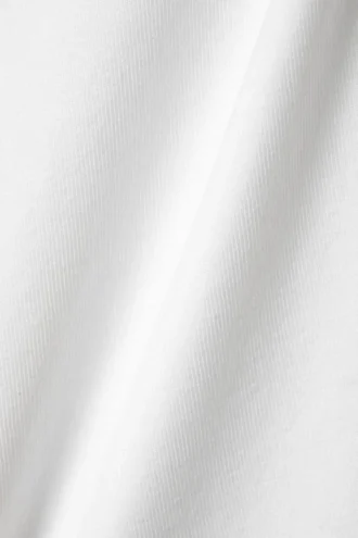 Slim Fitted Cotton Singlet – White