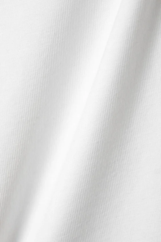 Slim Fitted Cotton Singlet – White Slim Fitted Cotton Singlet – White