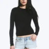 Slim Fitted Long Sleeve – Black Slim Fitted Long Sleeve – Black