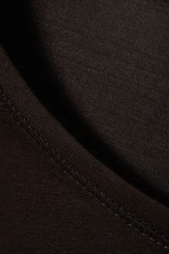 Slim Fitted Long Sleeve – Dark Brown