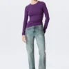 Slim Fitted Long Sleeve – Dark Purple Slim Fitted Long Sleeve – Dark Purple