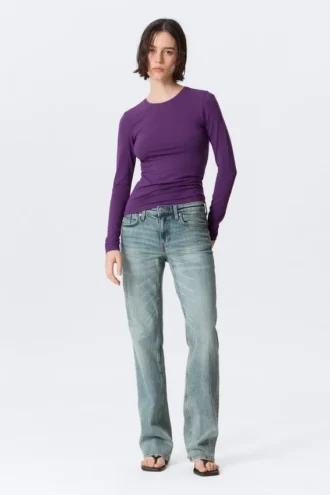 Slim Fitted Long Sleeve – Dark Purple