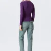 Slim Fitted Long Sleeve – Dark Purple Slim Fitted Long Sleeve – Dark Purple