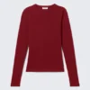 Slim Fitted Long Sleeve – Dark Red Slim Fitted Long Sleeve – Dark Red