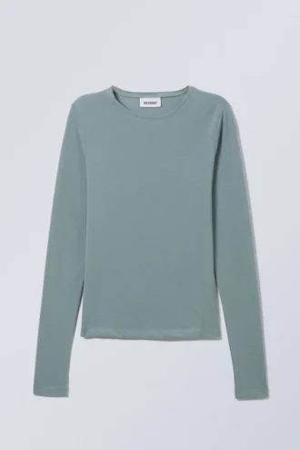 Slim Fitted Long Sleeve – Dark Turquoise