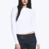 Slim Fitted Long Sleeve – White Slim Fitted Long Sleeve – White