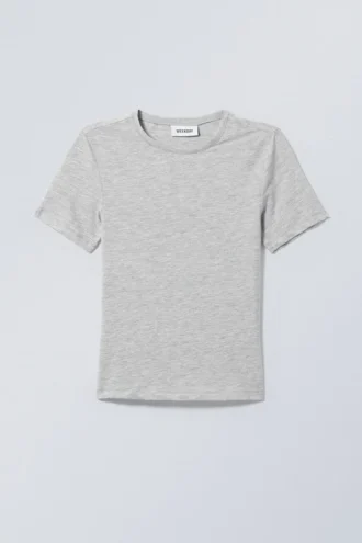 Slim Fitted T-Shirt – Grey
