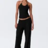 Slim Halterneck Cotton Top – Black Slim Halterneck Cotton Top – Black