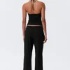 Slim Halterneck Cotton Top – Black Slim Halterneck Cotton Top – Black