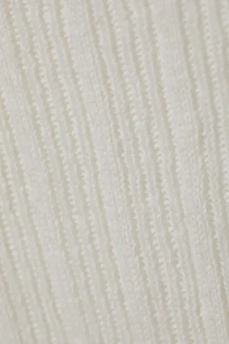 Slim Knitted Boatneck Tank Top – Dusty White