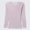 Slim Knitted V-Neck Sweater – Light Pink Slim Knitted V-Neck Sweater – Light Pink