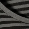 Slim Long-Sleeved Cotton Top – Black & Grey Stripes Slim Long-Sleeved Cotton Top – Black & Grey Stripes