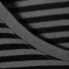Slim Long-Sleeved Cotton Top – Black & Grey Stripes Slim Long-Sleeved Cotton Top – Black & Grey Stripes