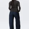 Slim Long-Sleeved Henley Top – Black & Grey Stripes Slim Long-Sleeved Henley Top – Black & Grey Stripes