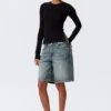 Slim Long-Sleeved Press Stud Top – Black Slim Long-Sleeved Press Stud Top – Black