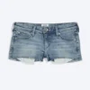 Slim Low Rise Denim Hotpants – Fresh Blue – Light Blue Slim Low Rise Denim Hotpants – Fresh Blue – Light Blue