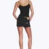 Slim Low Rise Denim Hotpants – Ink Black – Black Slim Low Rise Denim Hotpants – Ink Black – Black