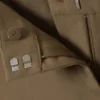 Slim Low Waist Flared Suit Trousers – Khaki Green Slim Low Waist Flared Suit Trousers – Khaki Green