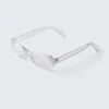 Slim Oval Tinted Sunglasses – Transparent