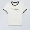Slim Printed Short-Sleeved T-Shirt – White – Not for Everyone Slim Printed Short-Sleeved T-Shirt – White – Not for Everyone