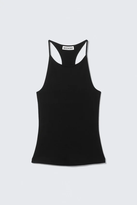 Slim Racerback Tank Top – Black Slim Racerback Tank Top – Black