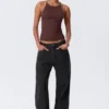 Slim Racerback Tank Top – Burgundy