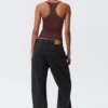 Slim Racerback Tank Top – Burgundy