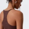 Slim Racerback Tank Top – Burgundy