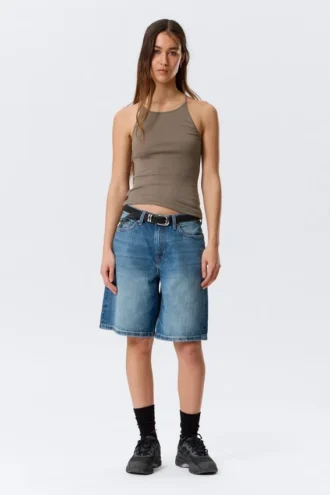Slim Racerback Tank Top – Dusty Grey