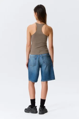 Slim Racerback Tank Top – Dusty Grey