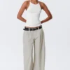 Slim Racerback Tank Top – Off-White Slim Racerback Tank Top – Off-White