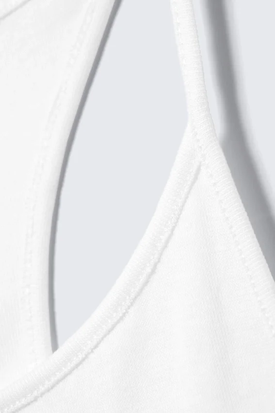 Slim Racerback Tank Top – Off-White Slim Racerback Tank Top – Off-White