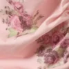 Slim Ruched Off-Shoulder Top – Pink – Floral Slim Ruched Off-Shoulder Top – Pink – Floral