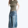 Slim Short-Sleeved Cotton T-Shirt – Dusty Khaki Green Slim Short-Sleeved Cotton T-Shirt – Dusty Khaki Green