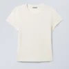 Slim Short-Sleeved Cotton T-Shirt – Off-White Slim Short-Sleeved Cotton T-Shirt – Off-White