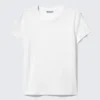 Slim Short-Sleeved Cotton T-Shirt – White Slim Short-Sleeved Cotton T-Shirt – White