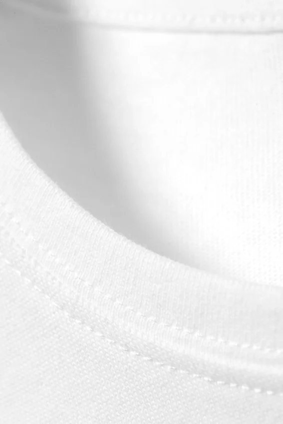 Slim Short-Sleeved Cotton T-Shirt – White Slim Short-Sleeved Cotton T-Shirt – White