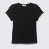 Slim Short-Sleeved V-Neck T-Shirt – Black Slim Short-Sleeved V-Neck T-Shirt – Black