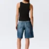 Slim Square Neck Ribbed Tank Top – Black Slim Square Neck Ribbed Tank Top – Black