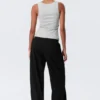 Slim Square Neck Ribbed Tank Top – Grey Melange Slim Square Neck Ribbed Tank Top – Grey Melange