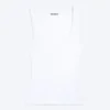 Slim Square Neck Ribbed Tank Top – White Slim Square Neck Ribbed Tank Top – White