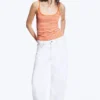 Slim Strap Tank Top – Striped Pink/Orange Slim Strap Tank Top – Striped Pink/Orange