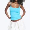 Slim Strap Tank Top – Turquoise Slim Strap Tank Top – Turquoise