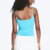 Slim Strap Tank Top – Turquoise Slim Strap Tank Top – Turquoise