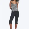 Slim Strap Tank Top – White & Black Stripes Slim Strap Tank Top – White & Black Stripes